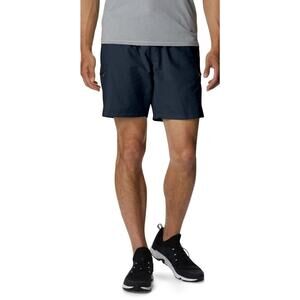 Columbia Shorts Men Navy Medium 6L Omni Shade Hiking Sun Protection Nylon